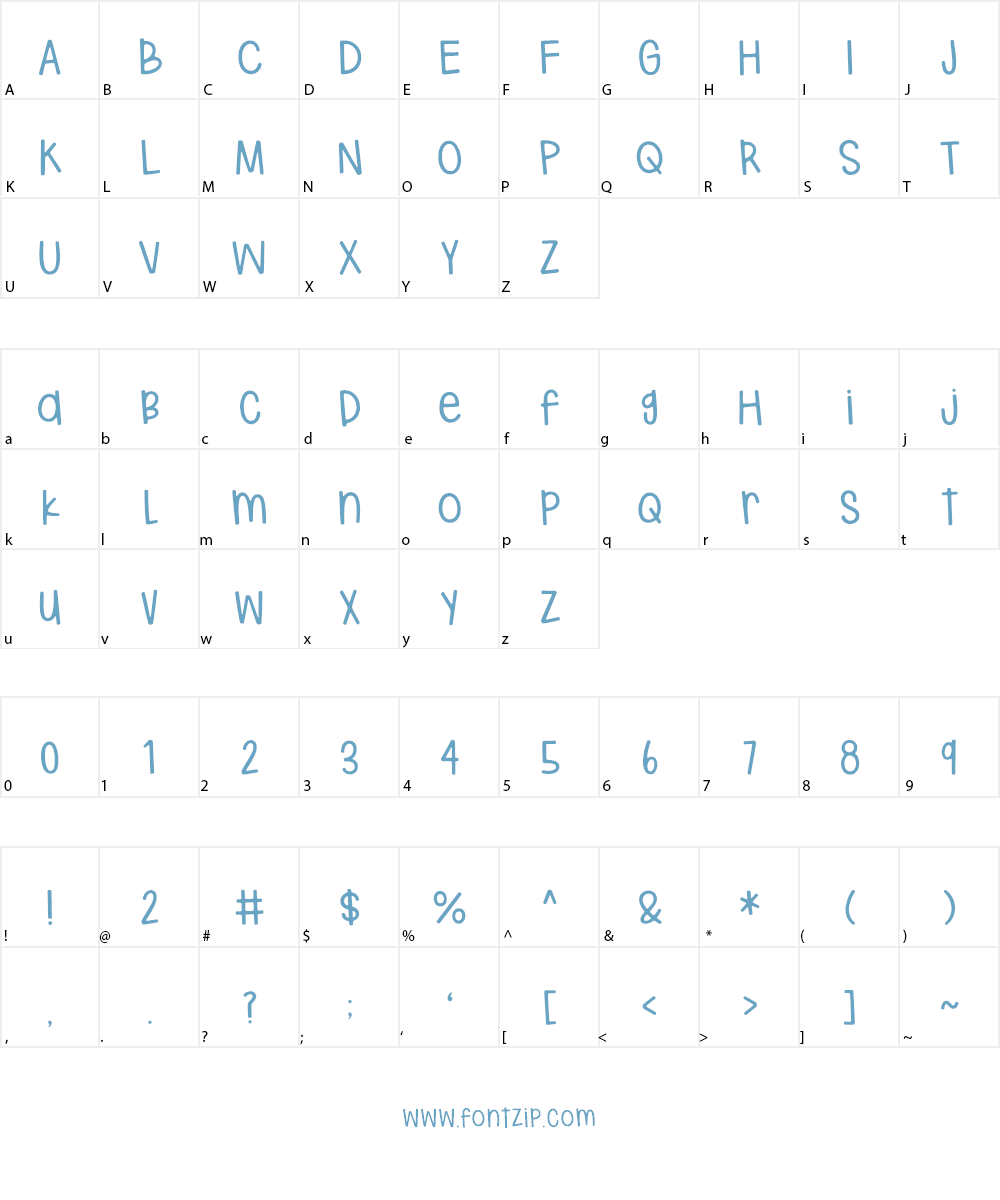 hodgepodgery Font Character
